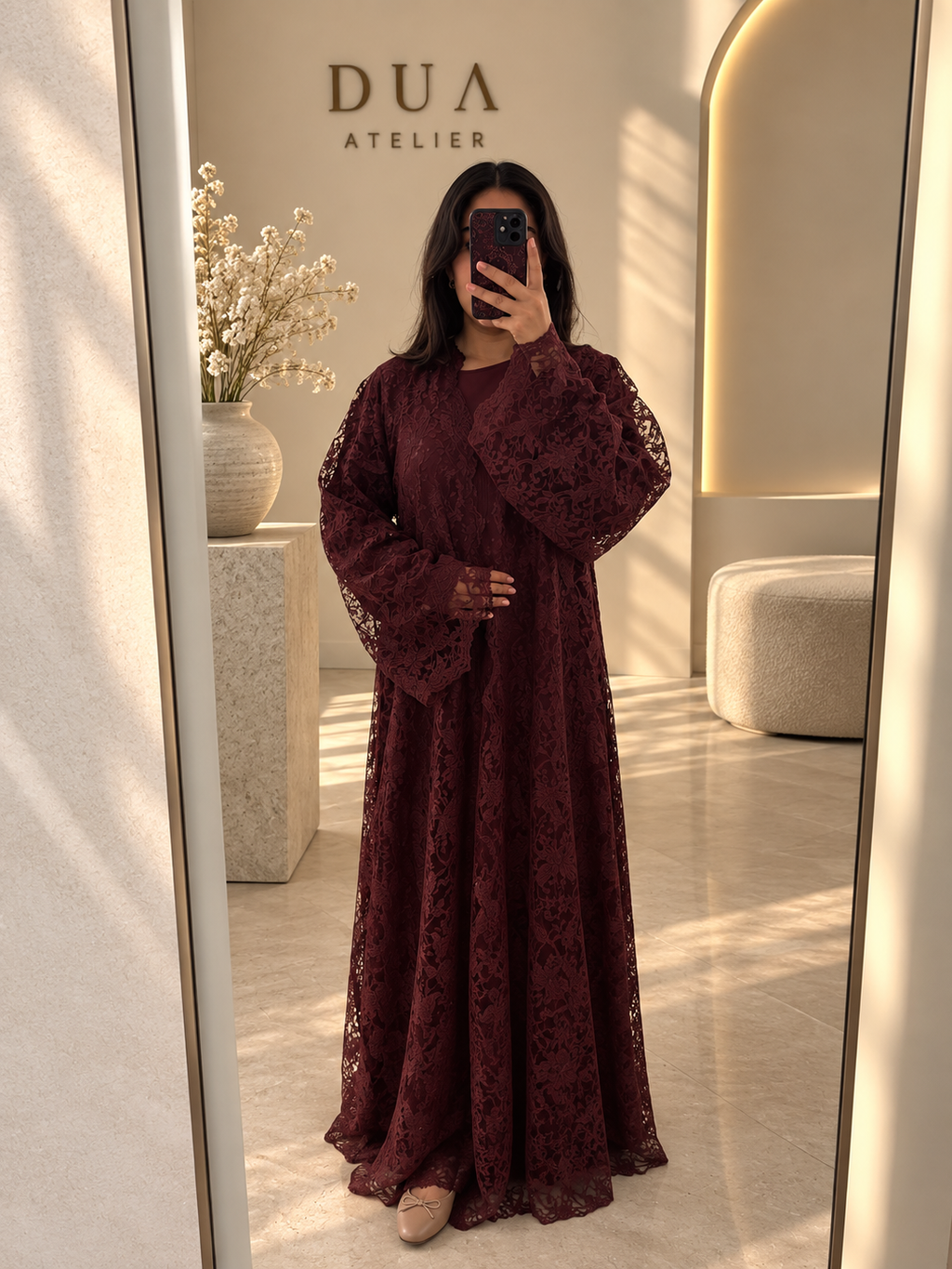 Full lace abaya