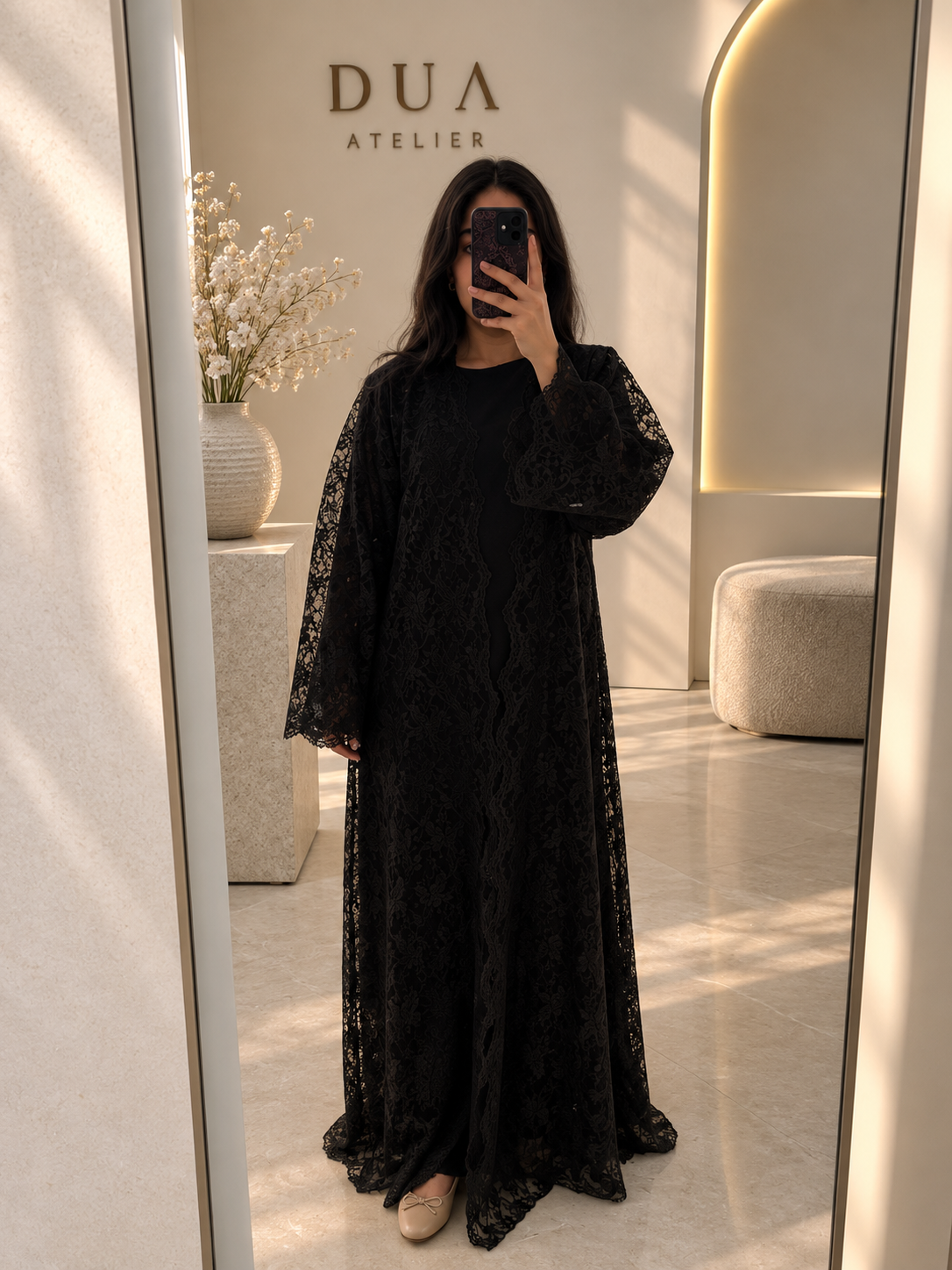 Full lace abaya